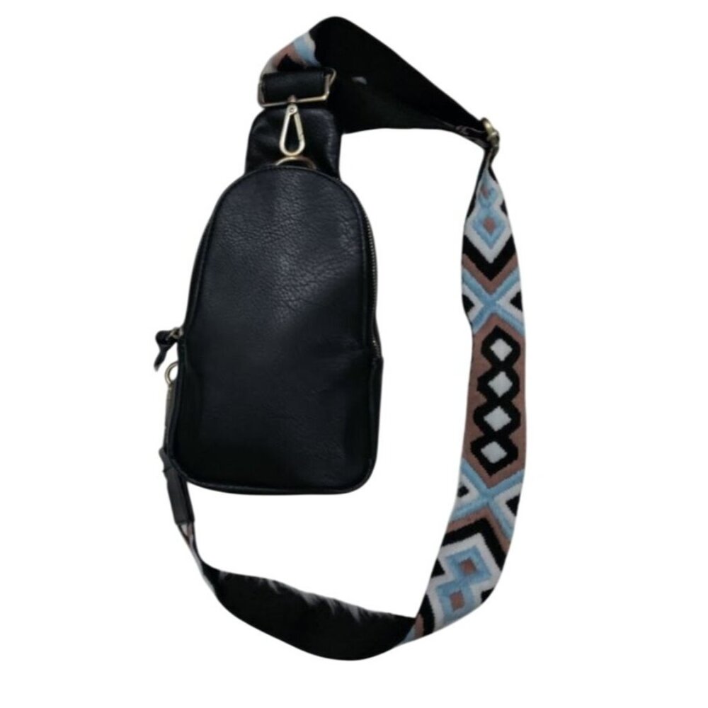 Urban Originals Anthropologie Boho Traveler Faux Leather Liberty Crossbody Bag - Picture 3 of 13